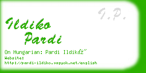 ildiko pardi business card